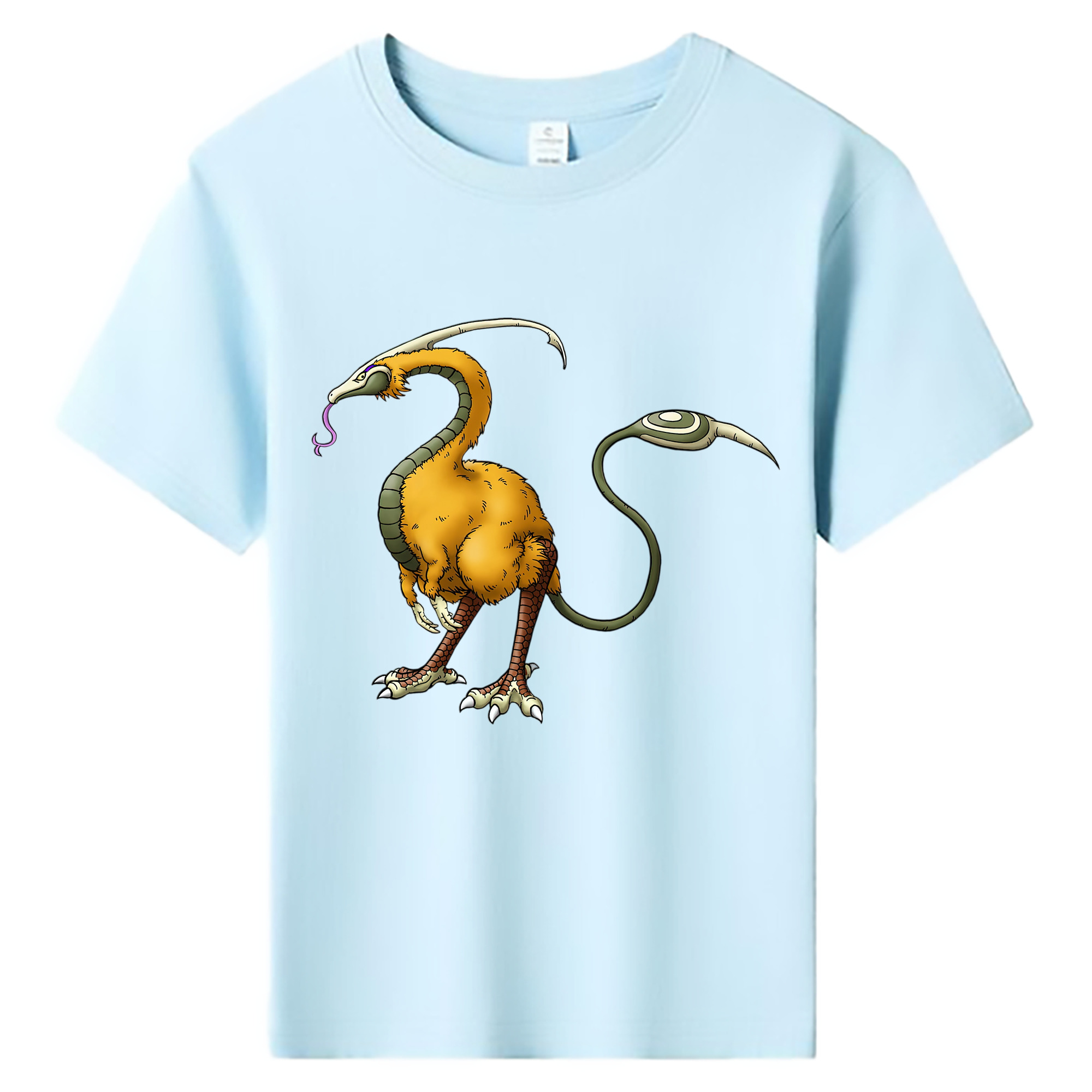 （画像用） ドラゴンクエスト Doragon Kuesuto Dragon Quest 綿100％キッズTシャツ（フロントプリント）